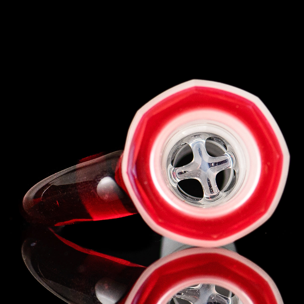 14mm Faceted Slide Pheonix/White Satin Seth Jones