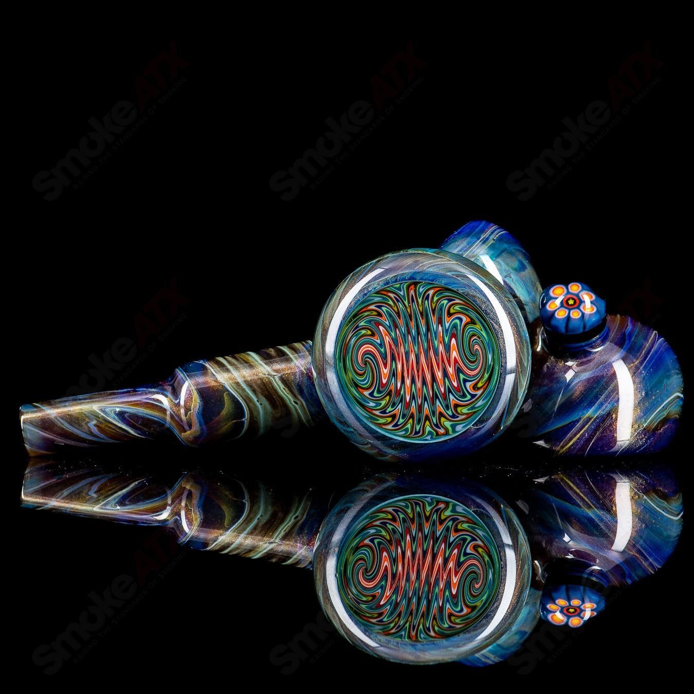 Dry Hammer w Wig Wag Moo Glass - Smoke ATX