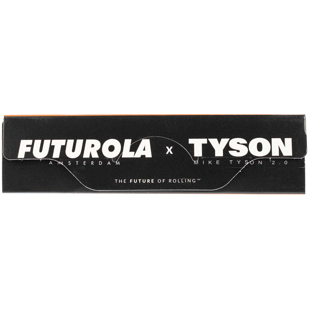 King size Futurola Tyson rolling papers with tips, ideal for rolling 420 products, shown in the image.