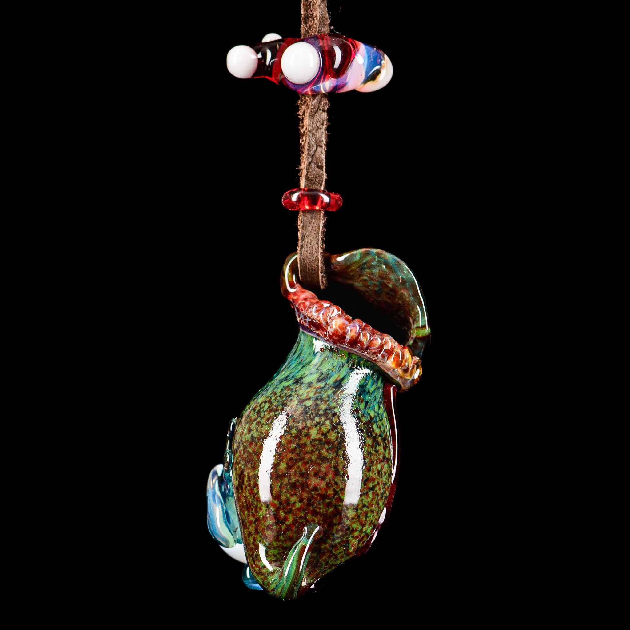 #2 Tier 3 Frog Pendant Kengtaro Glass