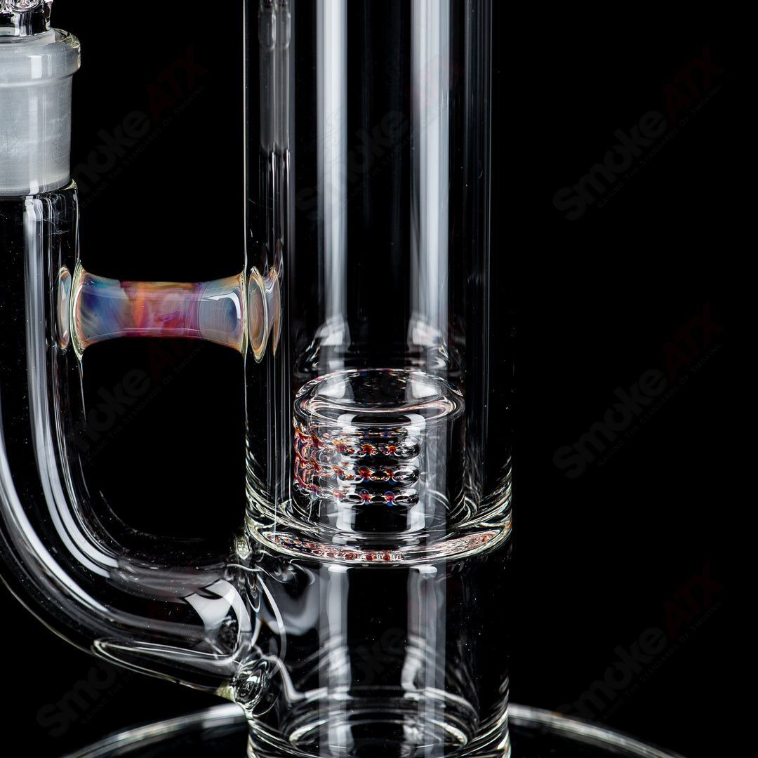 Sovereignty Glass straight tube grid cap 180 to 12 tree guava root sovereignty glass smoking pipe image