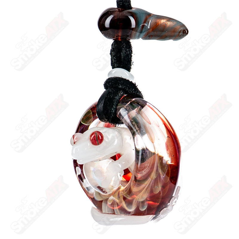 #1 Tier 4 Gecko Pendant by Kengtaro Glass