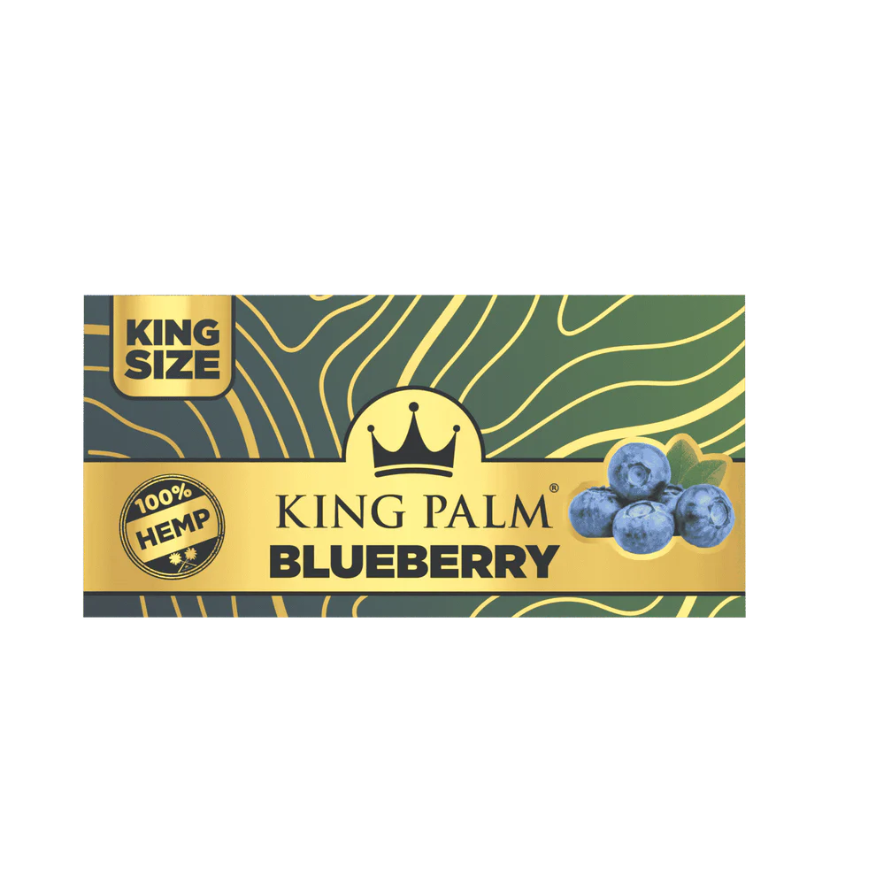 Blueberry King Size Hemp Rolling Papers King Palm - Smoke ATX 