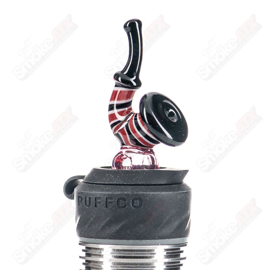 JMass 3DXL Sherlock toggle glass pipe featuring a clear design with intricate details, part of the JMass x Chunk collaboration.