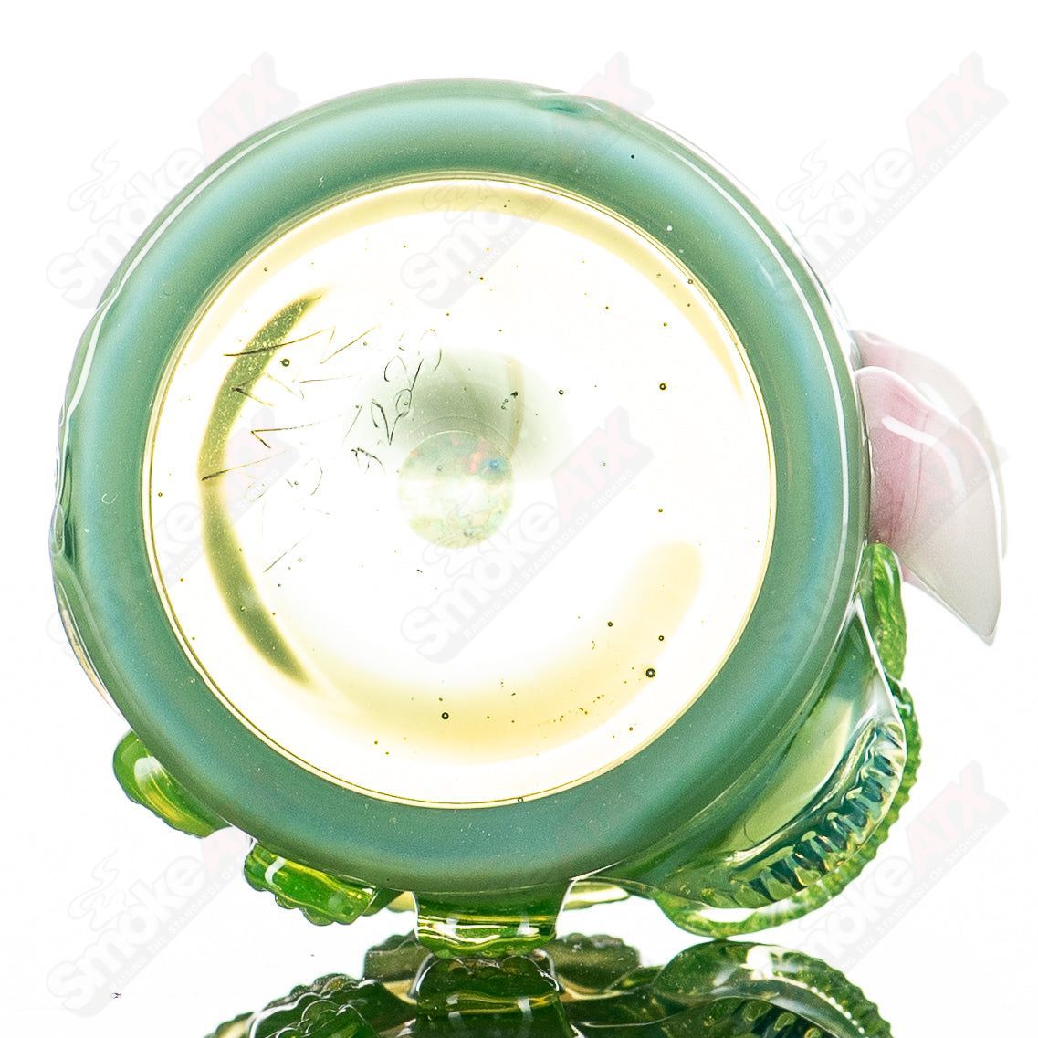 Egyptian Green Ion Haterade UV glass jar by Baller Jar X Salt, featuring a stylish container for storing spices or small items.