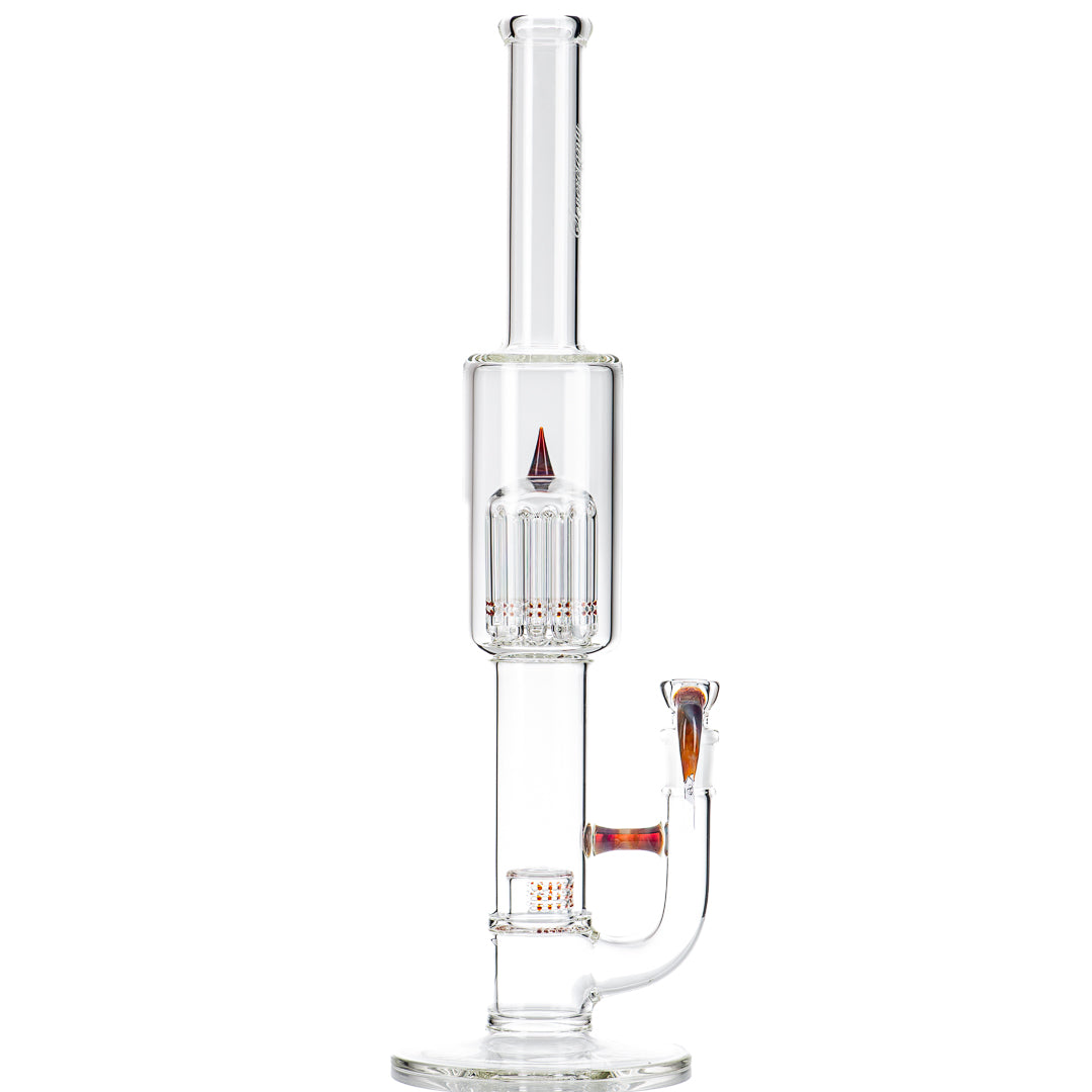 Sovereignty Glass straight tube grid cap 180 to 12 tree guava root sovereignty glass with clear glass design