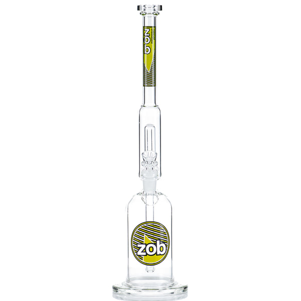 18" Tube W/ Mini UFO Perc (Neon Green/Black) ZOB