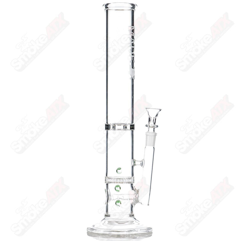 14" 50mm Green Color Dot Stem/Honeycomb Perc Tube AMGC - Smoke ATX