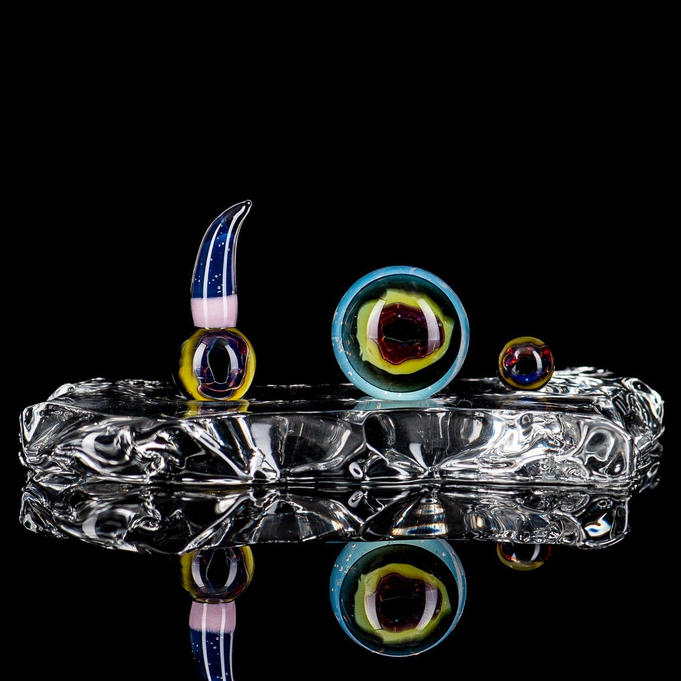 Eye Slurper Set King Leo Glass - Smoke ATX