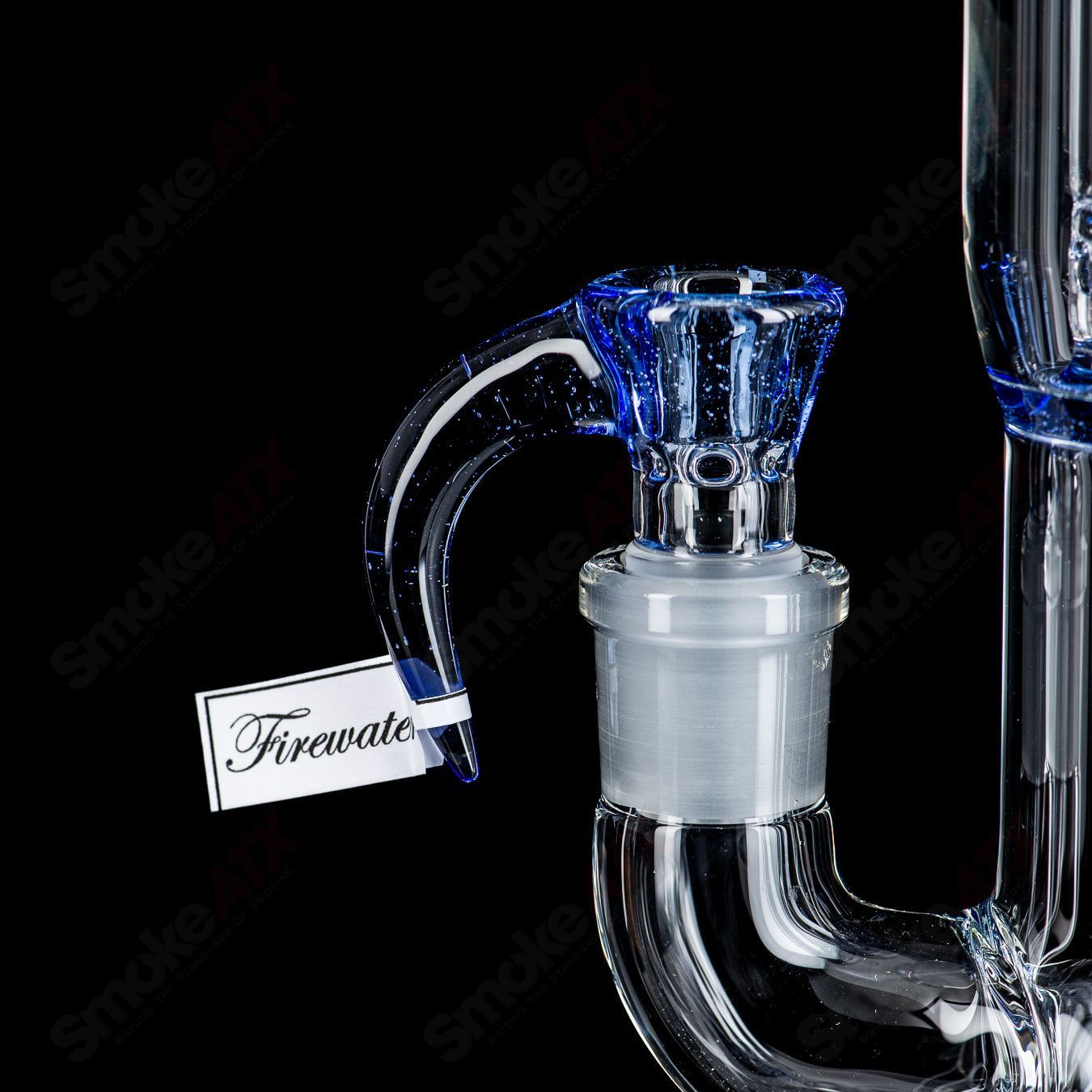 Sovereignty Glass Firewater Fixed 180 to 8 Arm pendant with reduction and splash guard, featuring intricate heady glass design.
