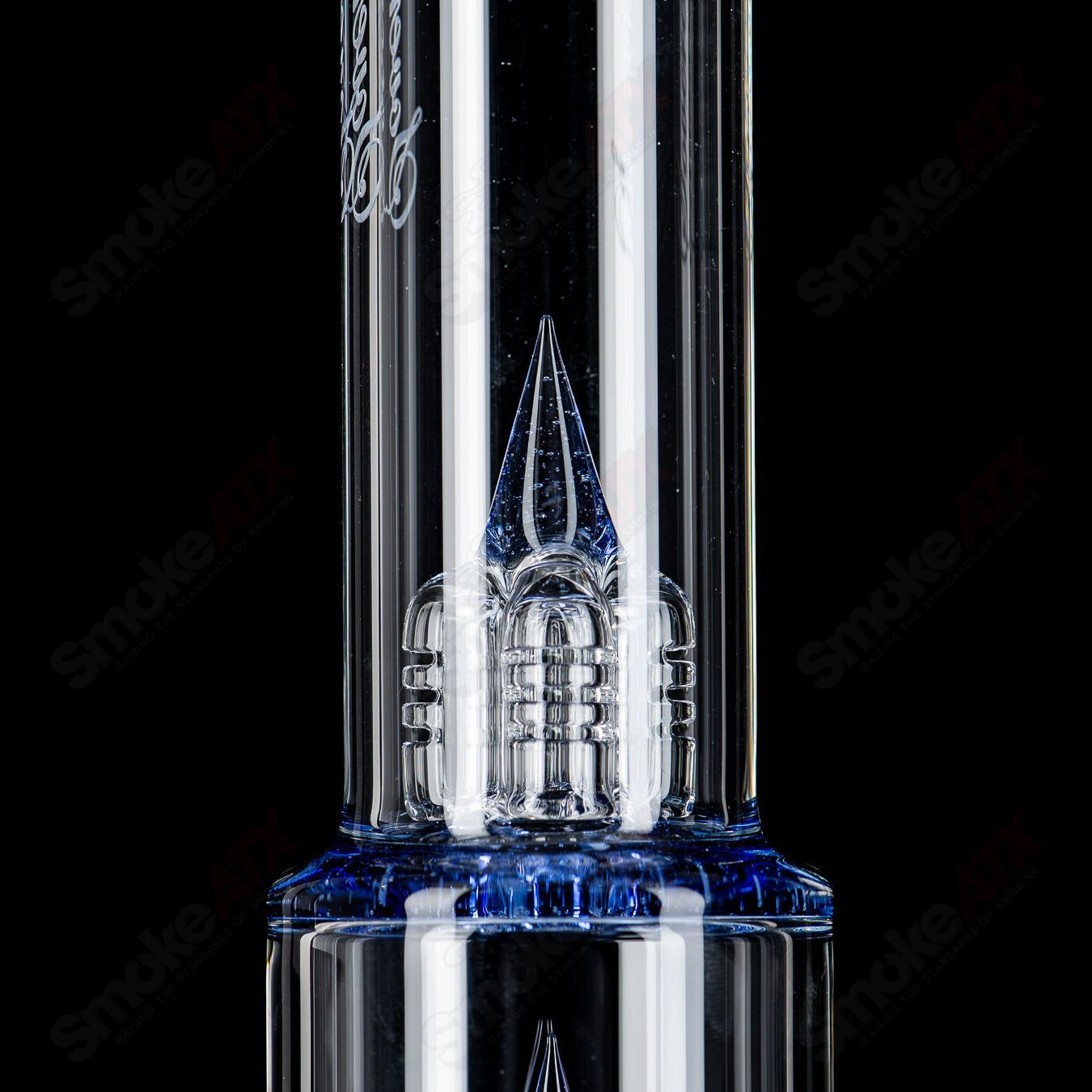 Sovereignty Glass Firewater Fixed 180 to 8 Arm pendant with reduction and splash guard, featuring intricate heady glass design.