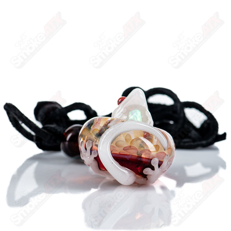 #1 Tier 4 Gecko Pendant by Kengtaro Glass