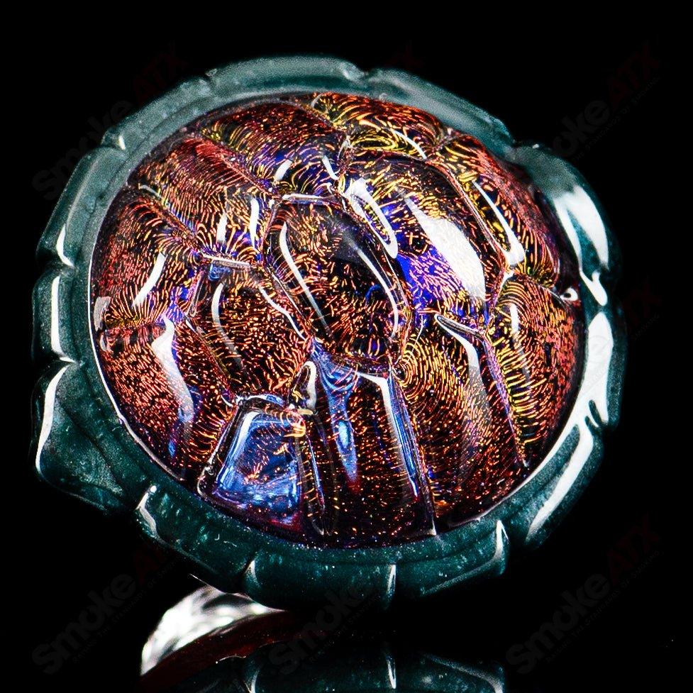 #3 Shell Spin Bubble Cap Turtle Time Glass