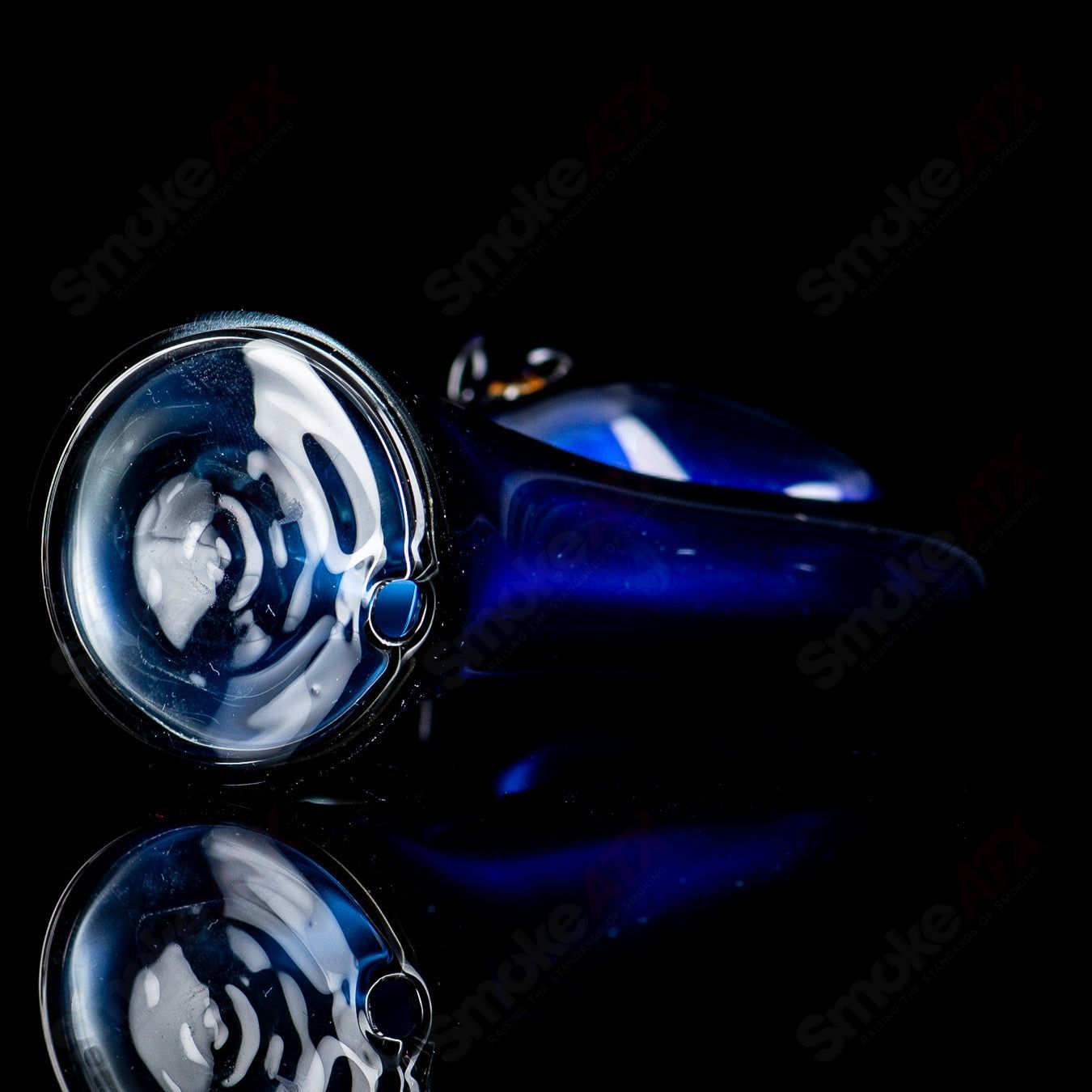 Flamingo-shaped Puffco Dry Top by Burtoni Glass, colorful glass accessory for Puffco devices.