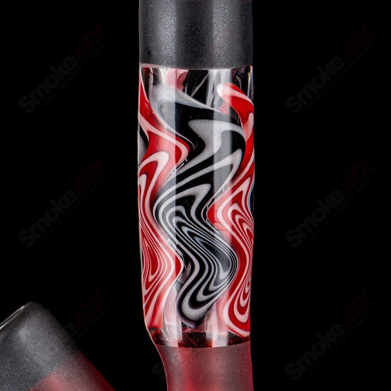 Doodle Reef Thumpie Tube w Bubble Cap by Gk Melts x Good For Now Guy Collab - Smoke ATX