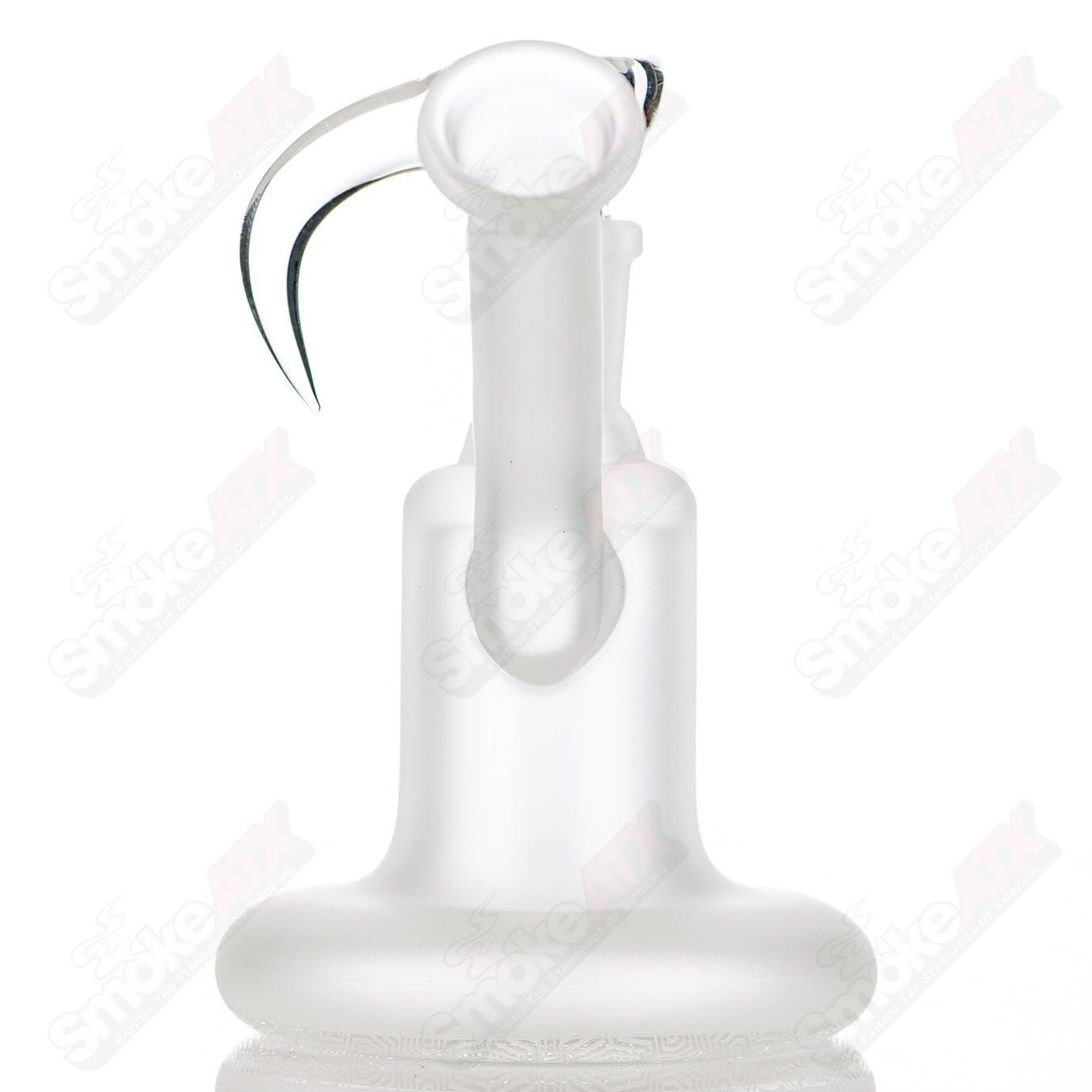 Frosted Econoline Sovereignty Glass waterpipe by Sovereignty Glass, featuring a sleek, frosted finish and intricate heady glass design.