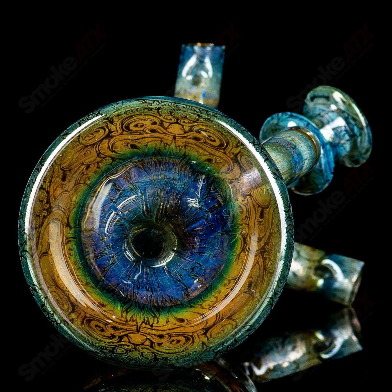 Fumed Apex Incycler (Signed 2021) RAM - Robert Mickelsen Glass - Smoke ATX