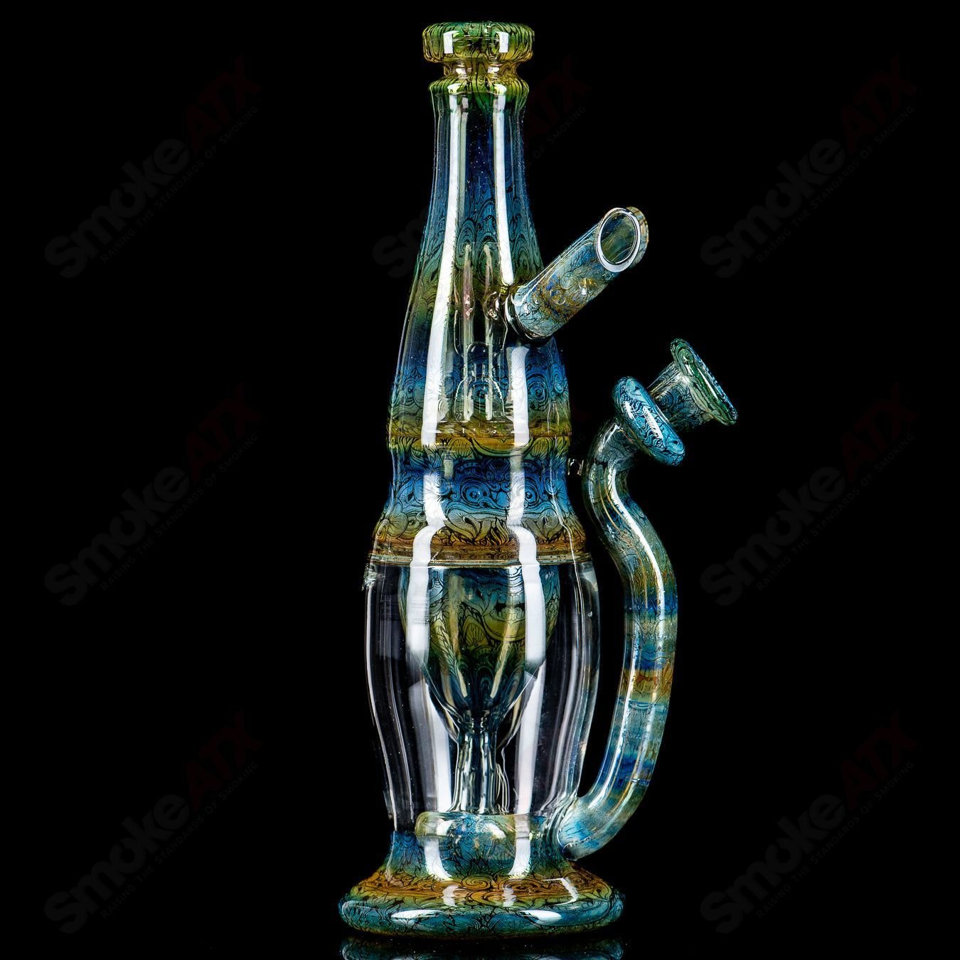 Fumed Apex Incycler (Signed 2021) RAM - Robert Mickelsen Glass - Smoke ATX