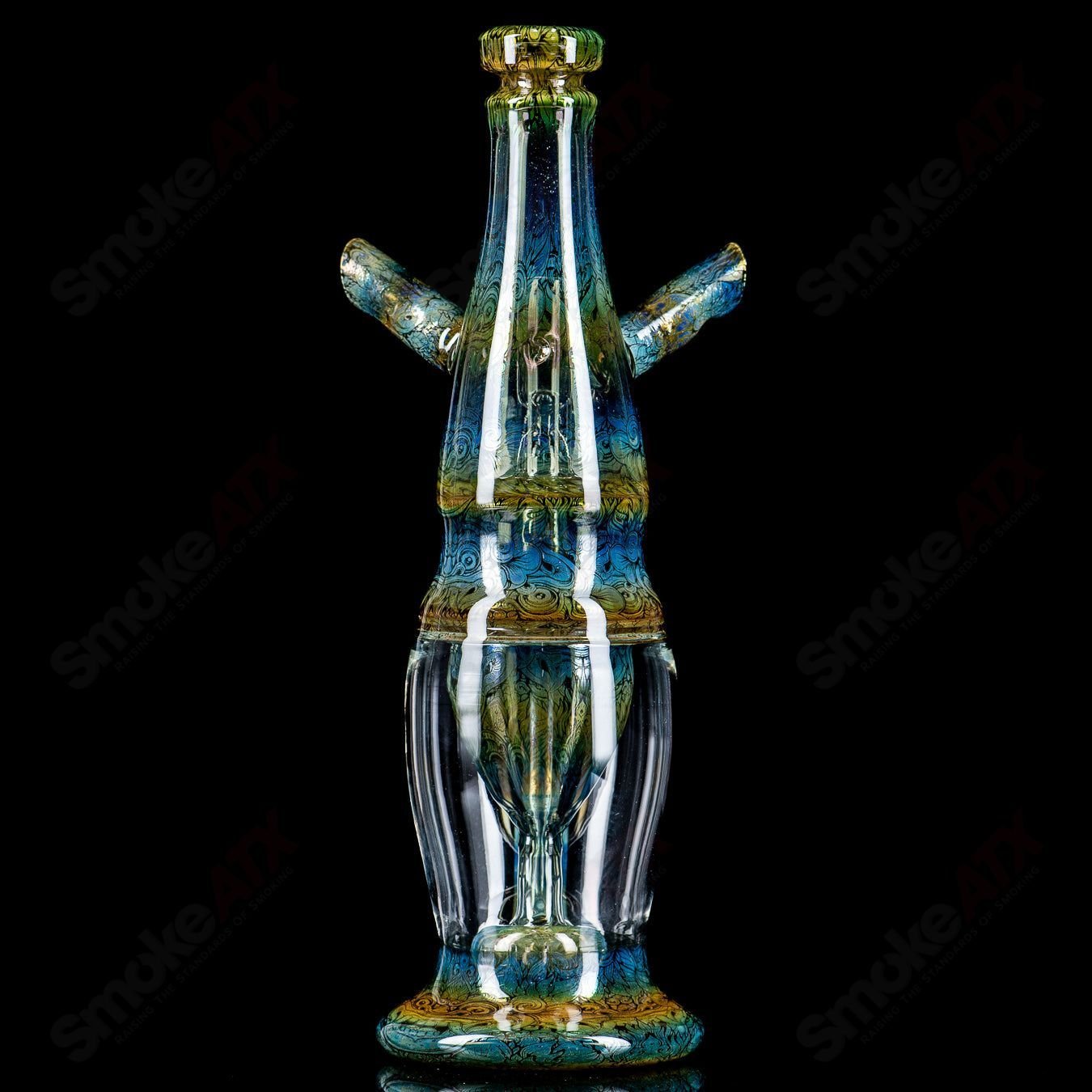 Fumed Apex Incycler (Signed 2021) RAM - Robert Mickelsen Glass - Smoke ATX