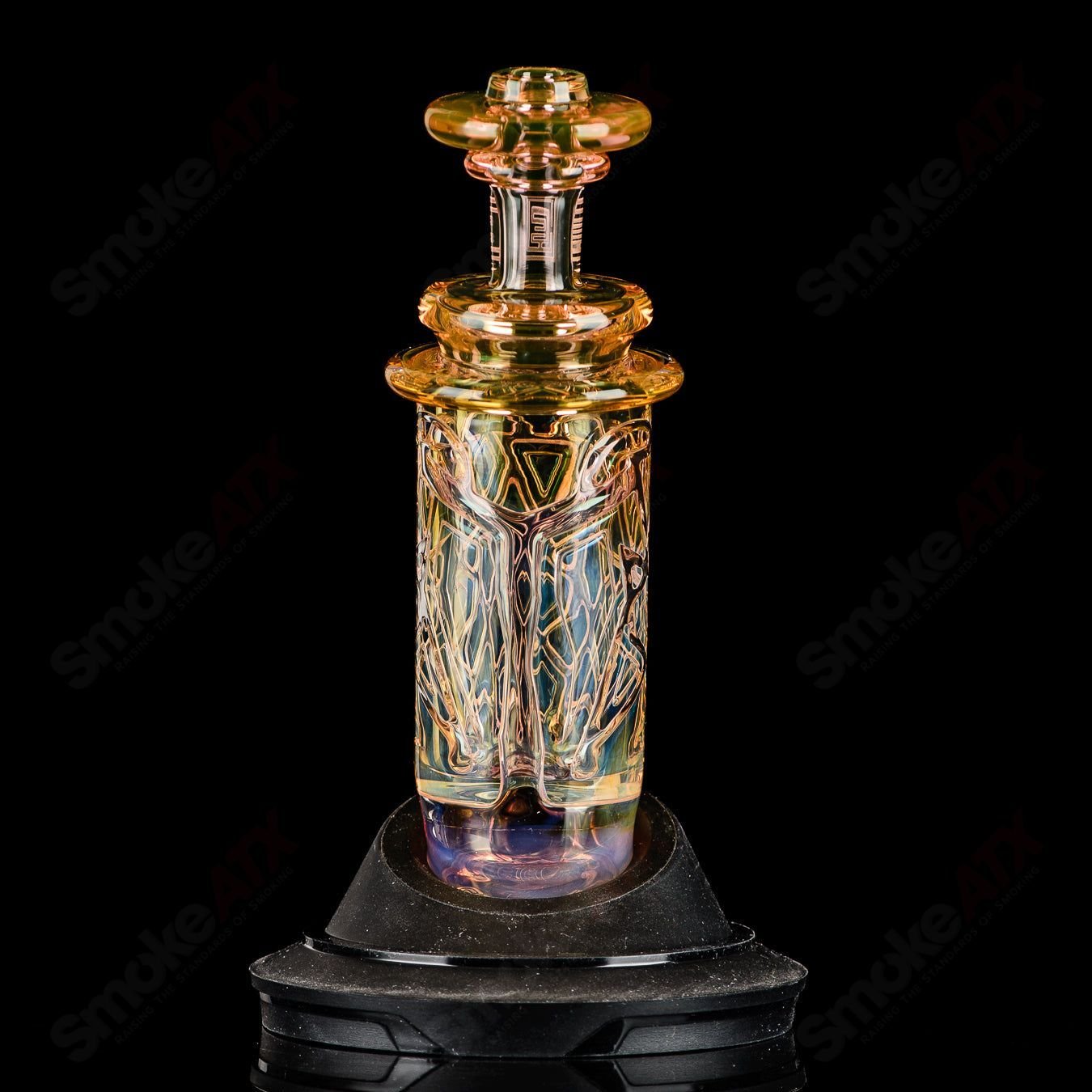 Fumed Columnar (Shatter No.1) Peak Pro Top Avant Garde Glass - Smoke ATX