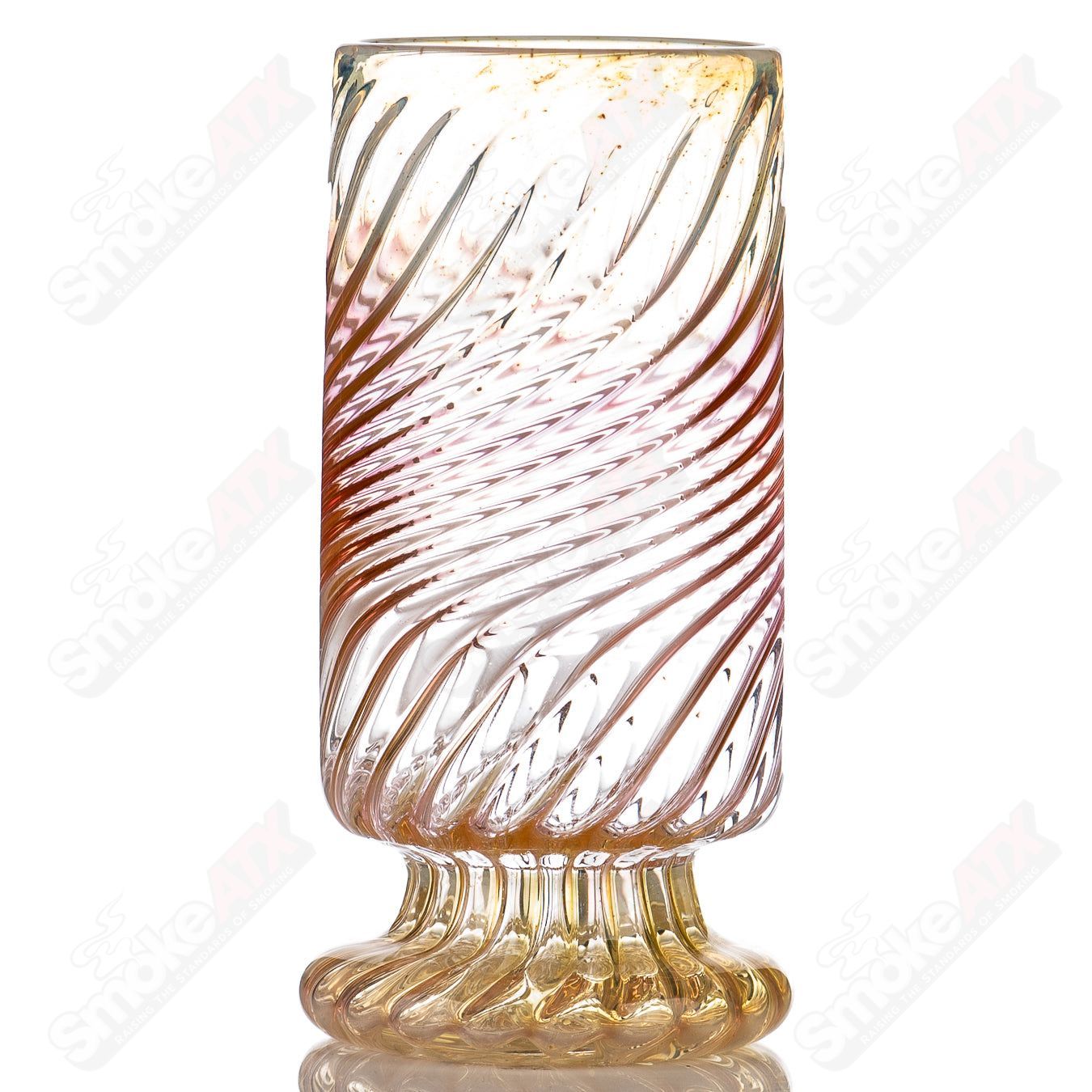 Fumed Scalloped Pilsner Cup by Rocky Glass - Smoke ATX