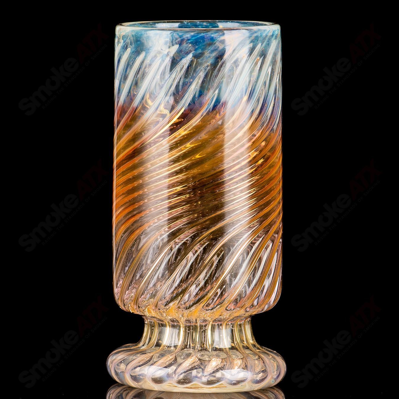 Fumed Scalloped Pilsner Cup by Rocky Glass - Smoke ATX