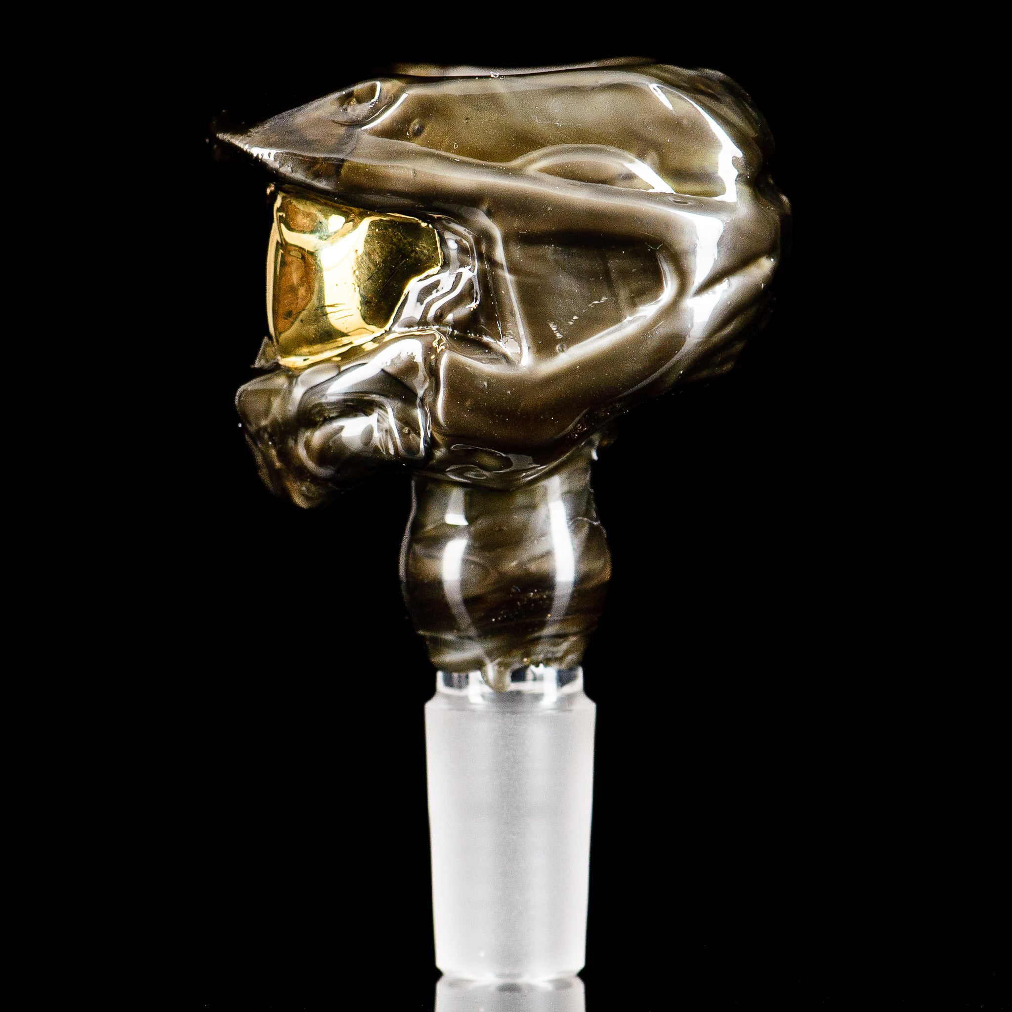 Smoke ATX 18mm Halo Slide glass bowl by Tony Kazy, featuring a sleek design with a clear glass finish.