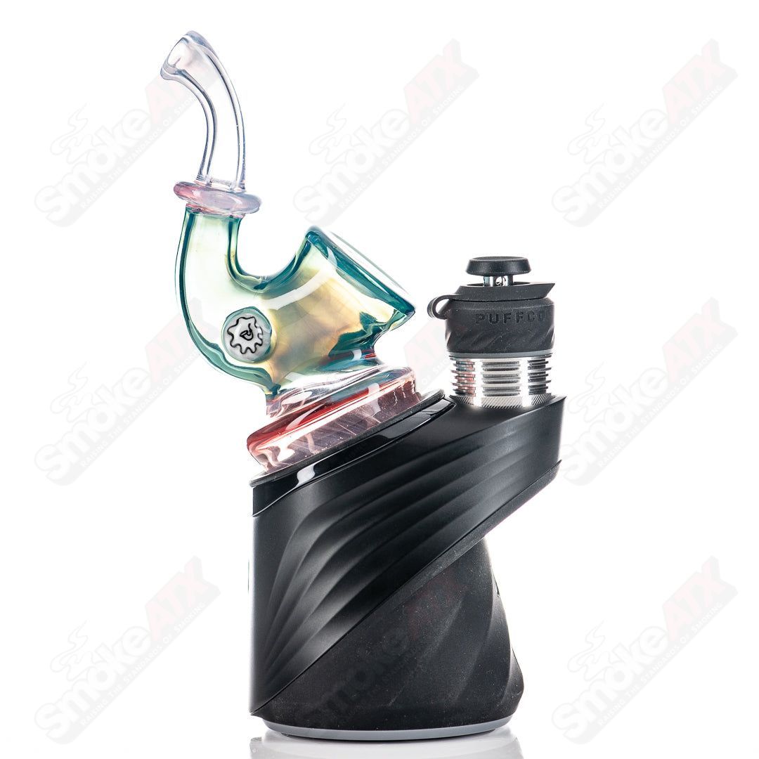 Meta Sherlock Puffco dry top by JMass, glass Puffco accessory with detailed Sherlock design for enhanced vapor experience.