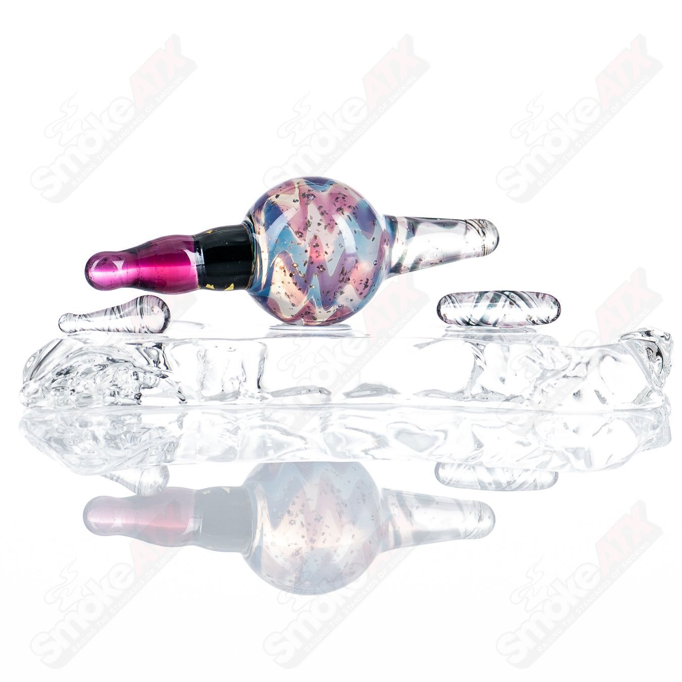 Ghost Cropal R. Jelly Galaxy Lucy Citrine Drop Top Indo Glass - Smoke ATX