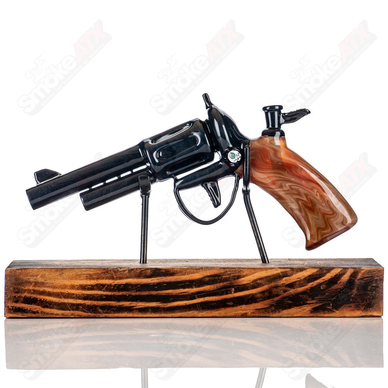 Glass Revolver (Signed 2017) by AKM - Smoke ATX