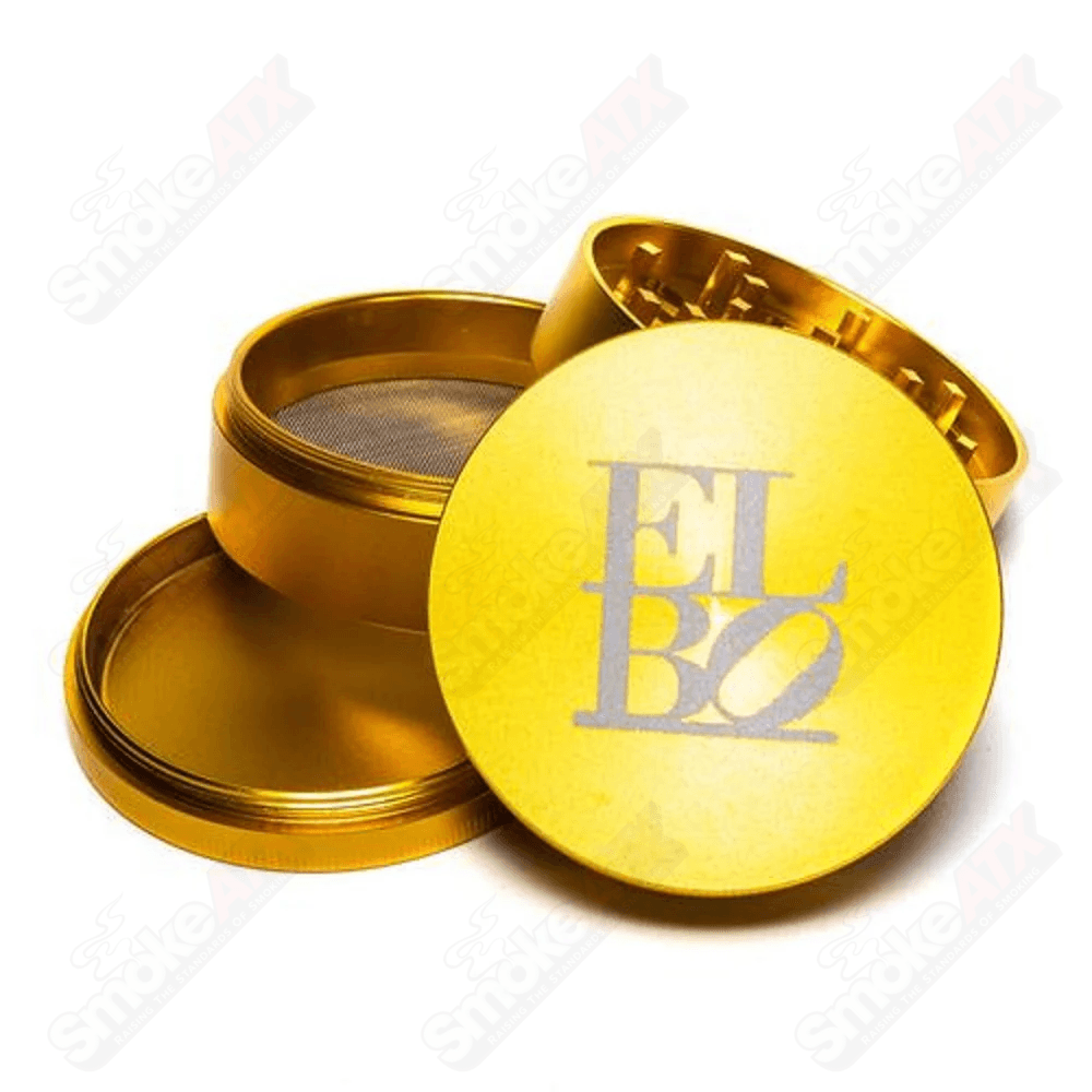 Gold 70mm 4pc Grinder Elbo - Smoke ATX