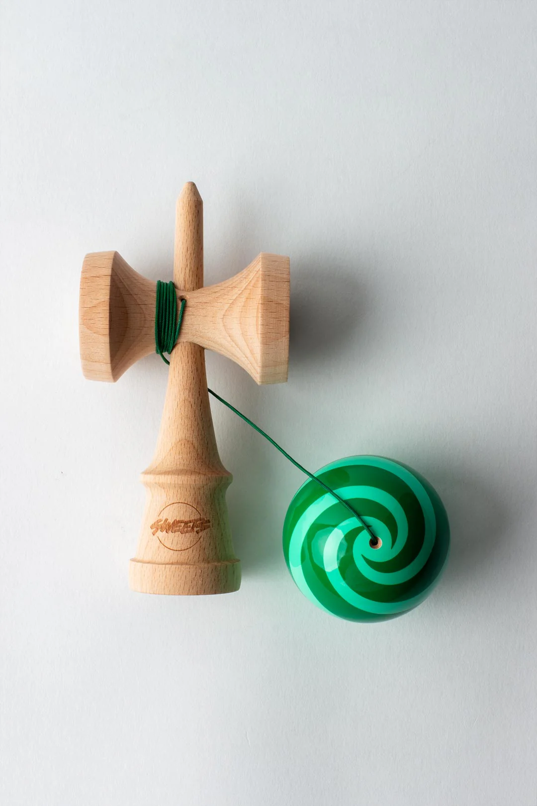 Grass Sweets Mini Swirl Kendama - Smoke ATX 