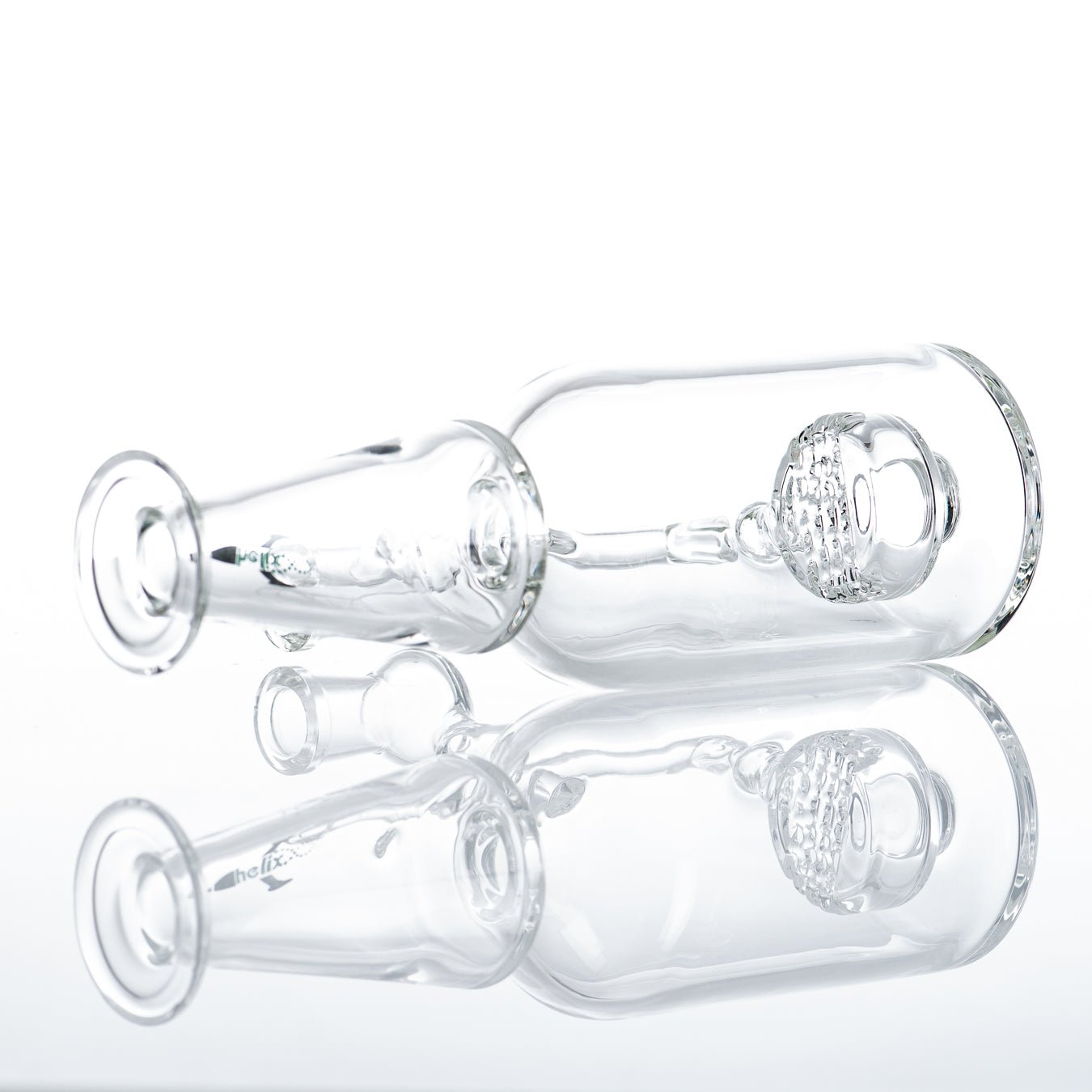 Green Label Bottle Rocket Bubbler by American Helix - Smoke ATX