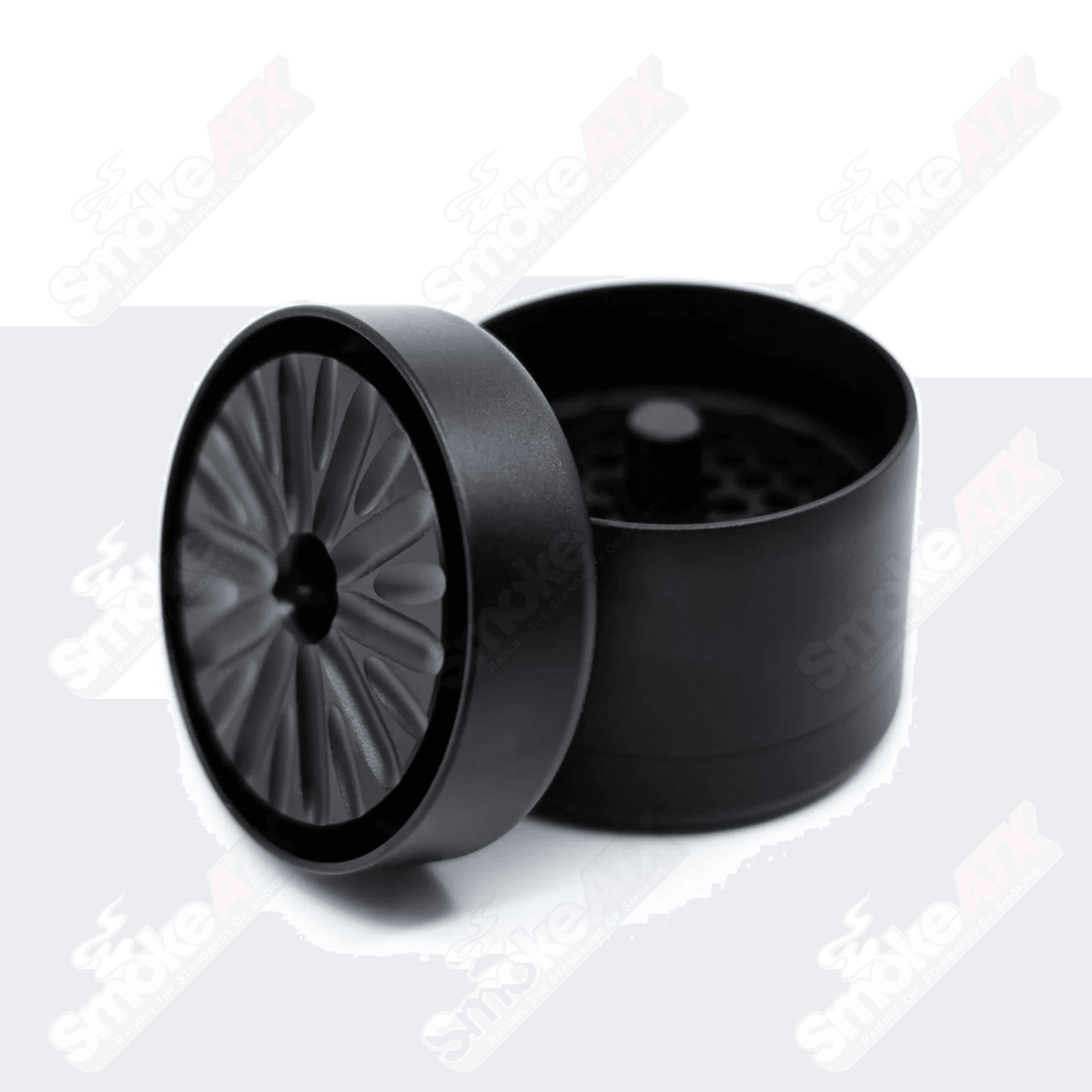 Zig Zag 3-piece metal flower grinder mill for herbs and flowers, featuring sharp teeth and sturdy construction.