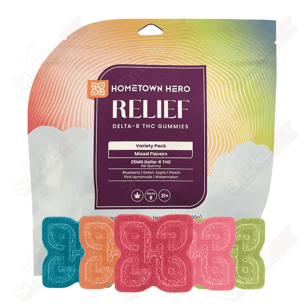 750mg Mixed Flavor Party Pack Delta-8 Gummies Hometown Hero