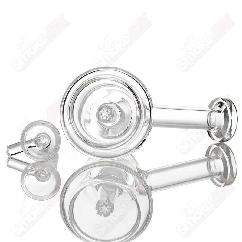 4.5" Clear Mini Banger Hanger Rig Diamond Glass - Smoke ATX