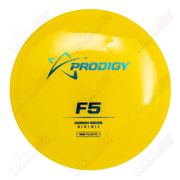 165-169g  Yellow F5 Fairway Driver Disc - 400 Plastic Prodigy Disc