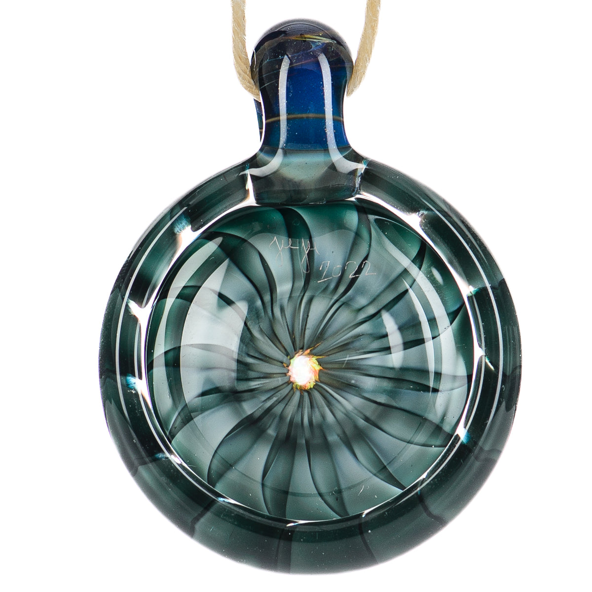 Dotstack Pendant w Crushed Opal Juju Glass
