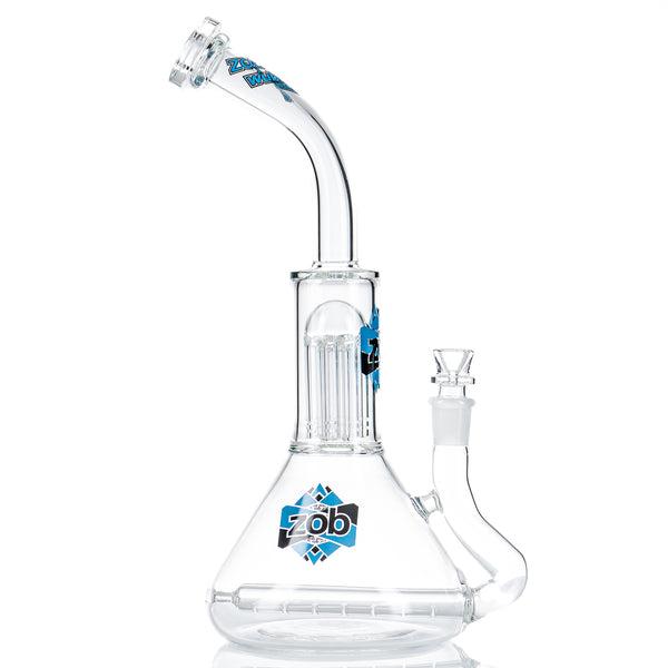 Wubbler 8 Arm Beaker Stemless W/ Diffused Inline (Blue/Black) ZOB