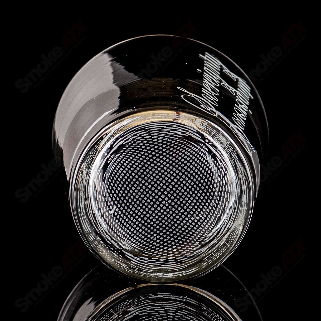 Sovereignty Glass Hi-Ball Glass with Retti pattern, heady glass cup featuring intricate geometric design.