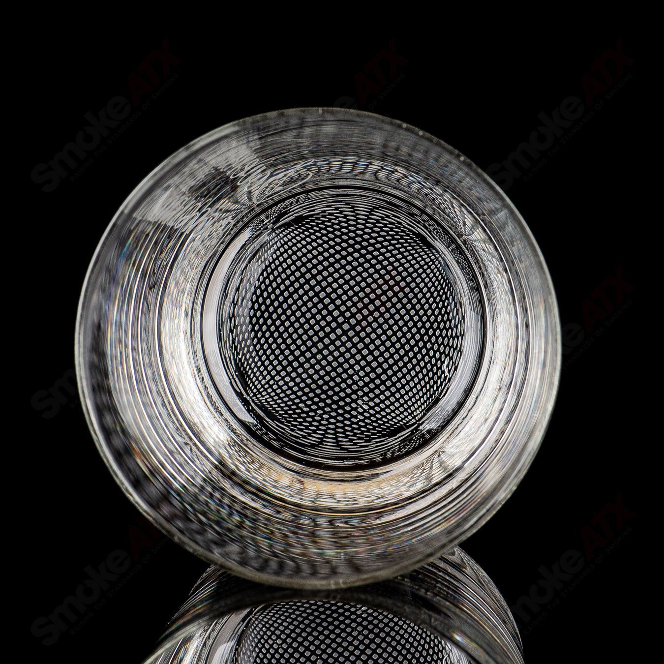Sovereignty Glass Hi-Ball Glass with Retti pattern, clear heady glass cup for beverages, featuring intricate design details.