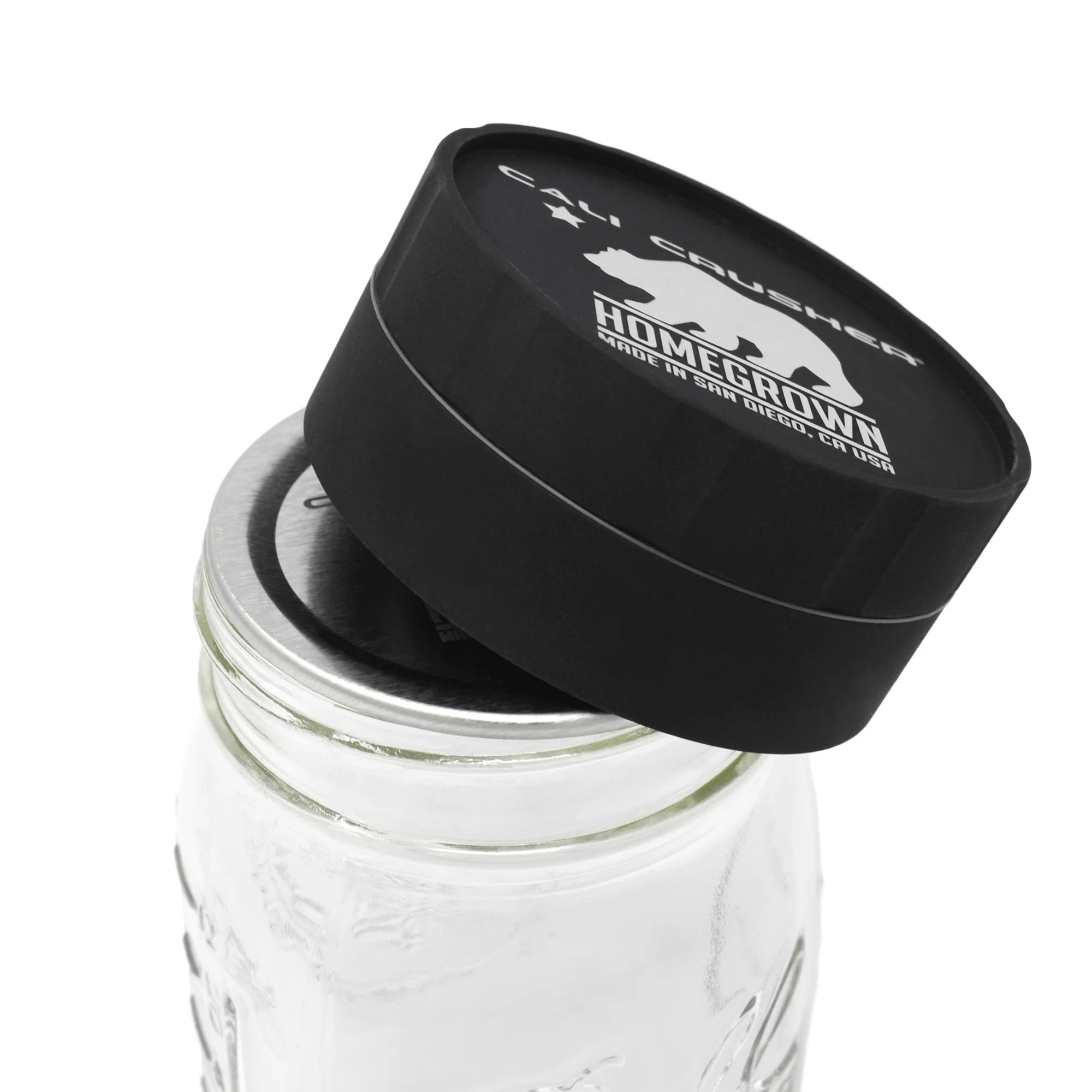 Homegrown Jarhead Mason Jar Grinder Cali Crusher - Smoke ATX