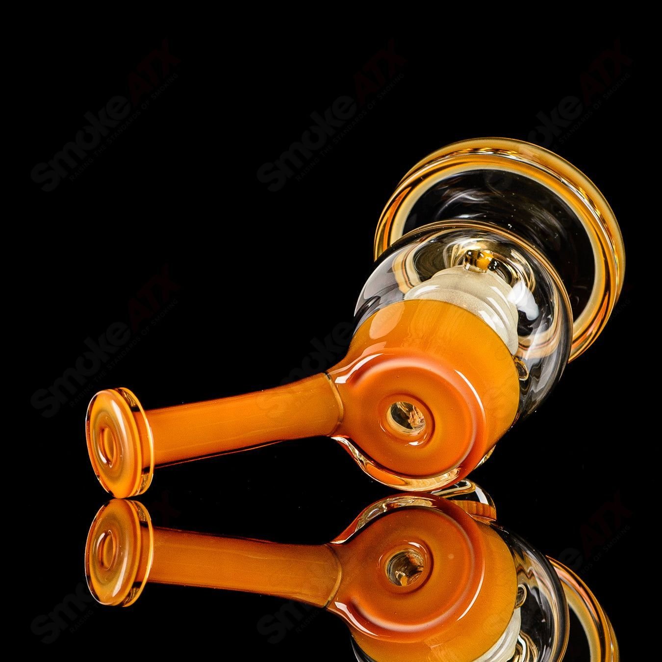 Joe P Glass honeycomb jammer set in heady glass bubbler with honeycomb design for smooth smoking experience.