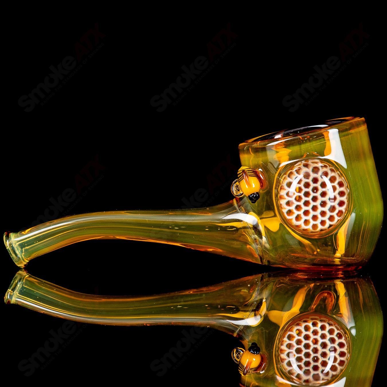 Joe P Glass Honeycomb Proxy Attachment for Heady Glass, featuring a detailed honeycomb design and intricate glasswork.