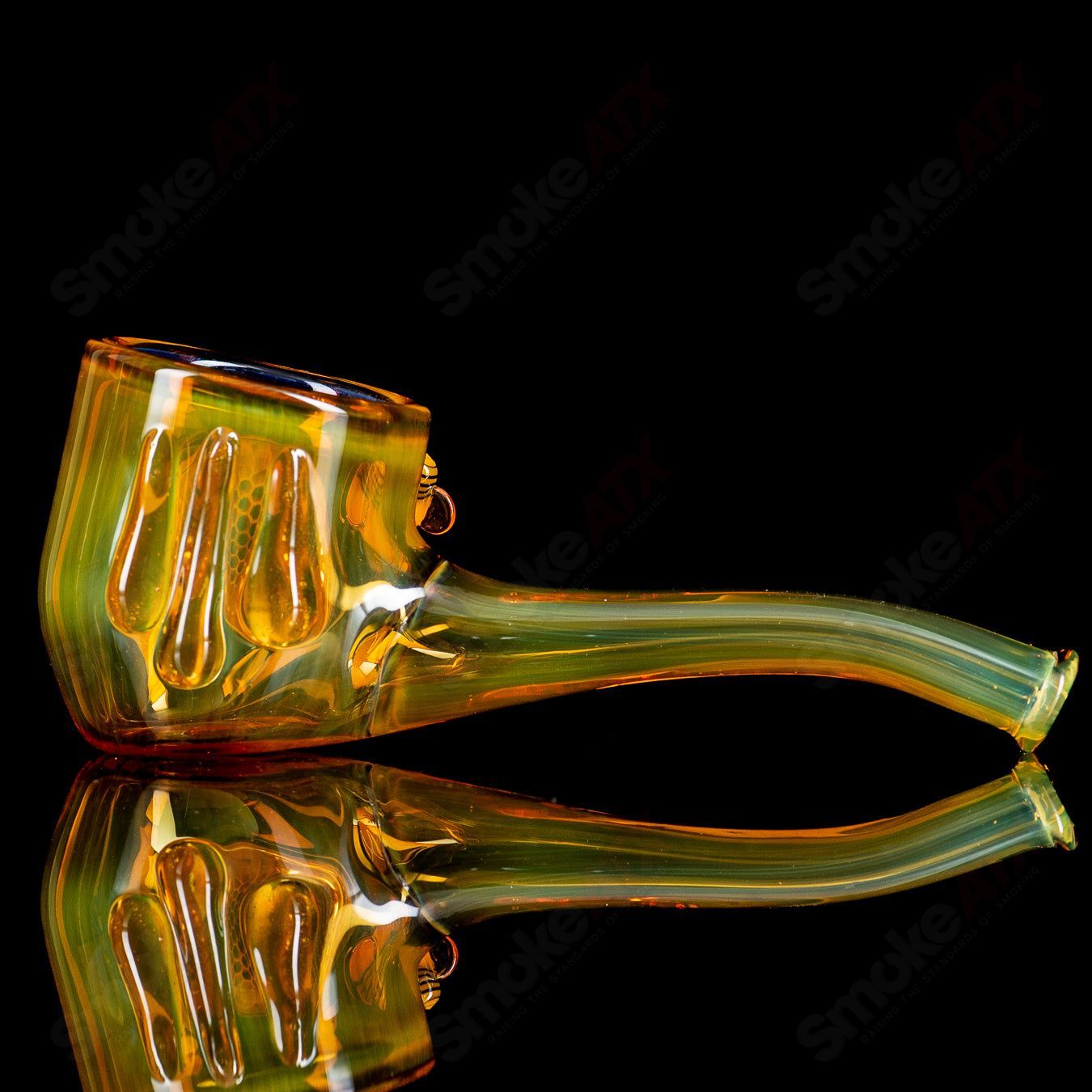 Honeycomb Proxy attachment for Joe P Glass heady glass piece with intricate honeycomb design and glass detailing.