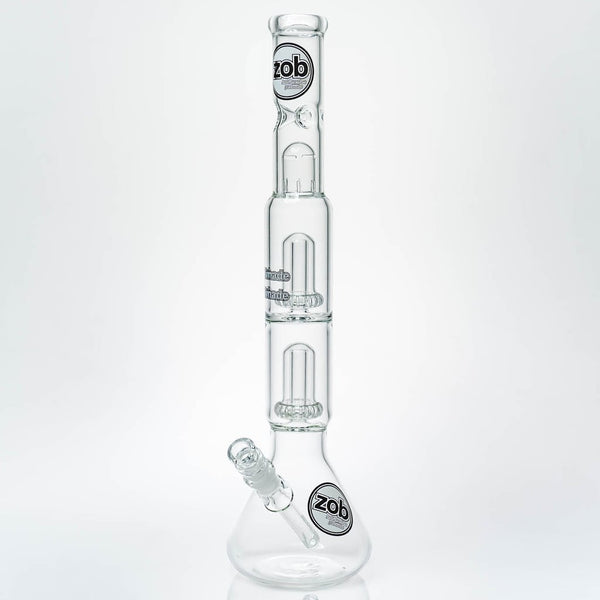 Double UFO Perc Beaker W/ Splash Guard ZOB