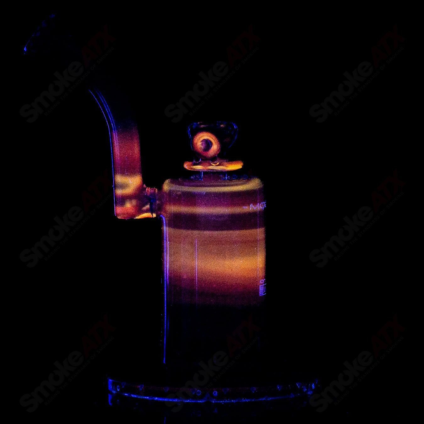 Mobius Ion Matrix V1 Circle Solo glass waterpipe with intricate design, part of the 2024 Mobius collection.