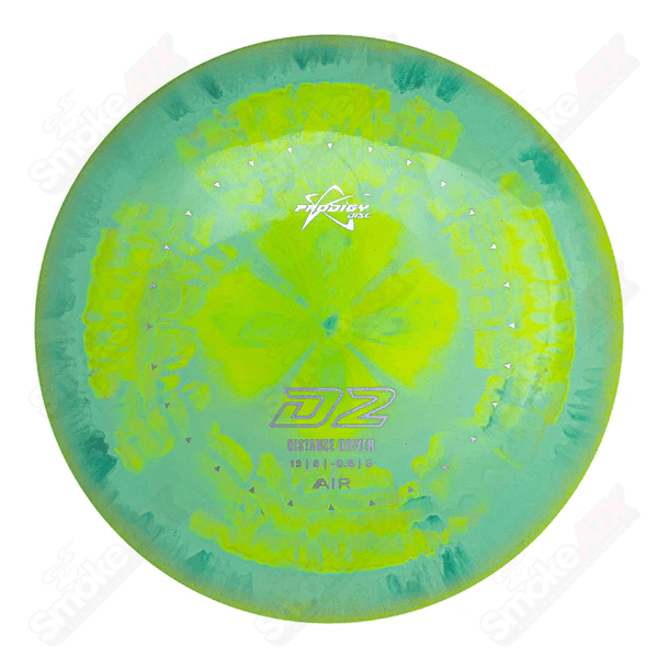 160-164g Green/Blue D2 Distance Driver Disc  - AIR Spectrum Plastic Prodigy Disc