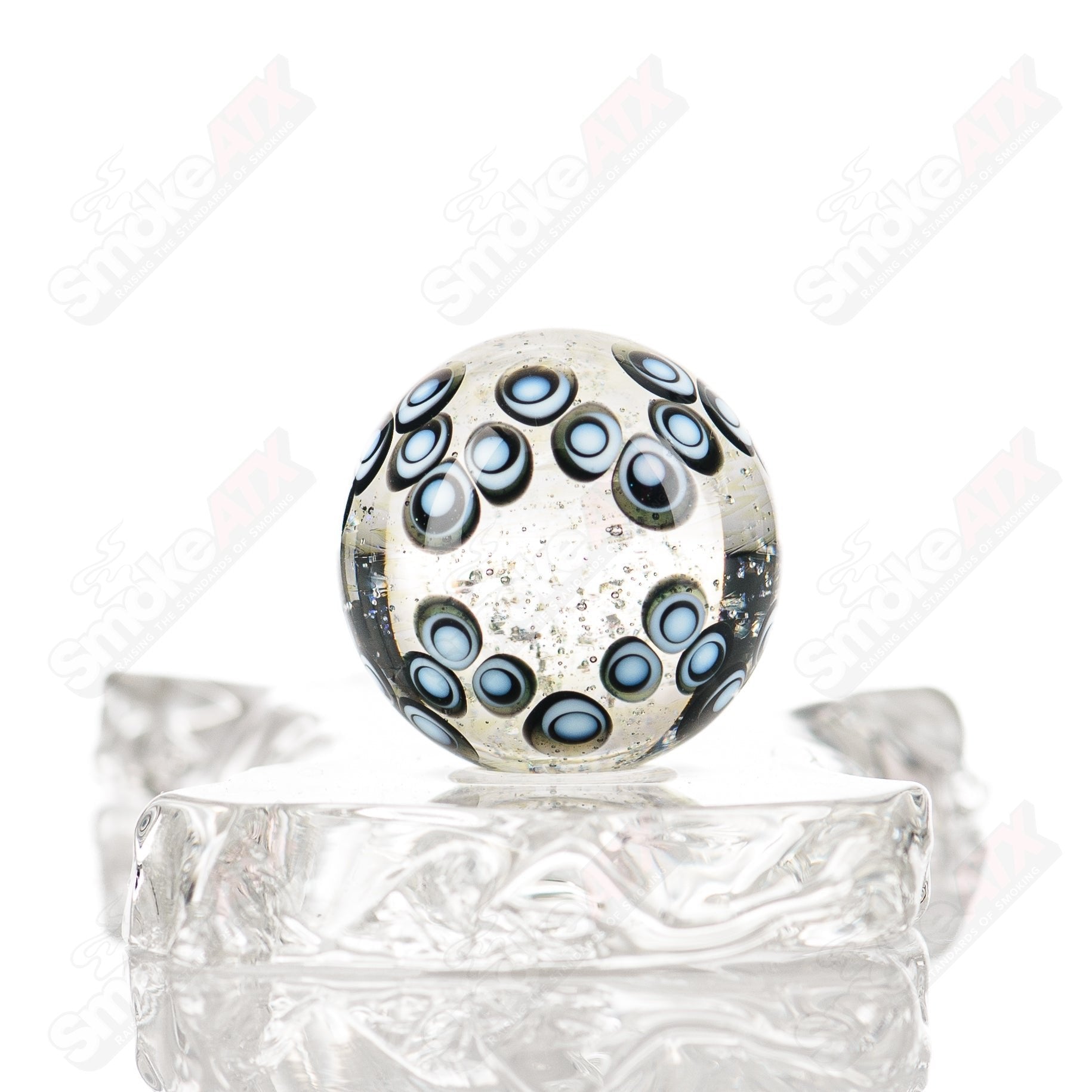 Caged Dot Stack Mib Indo Glass - Smoke ATX 