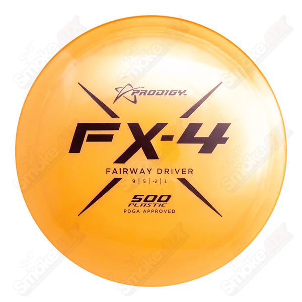 170-176g Orange FX-4 Fairway Driver Disc - 500 Plastic Prodigy Disc